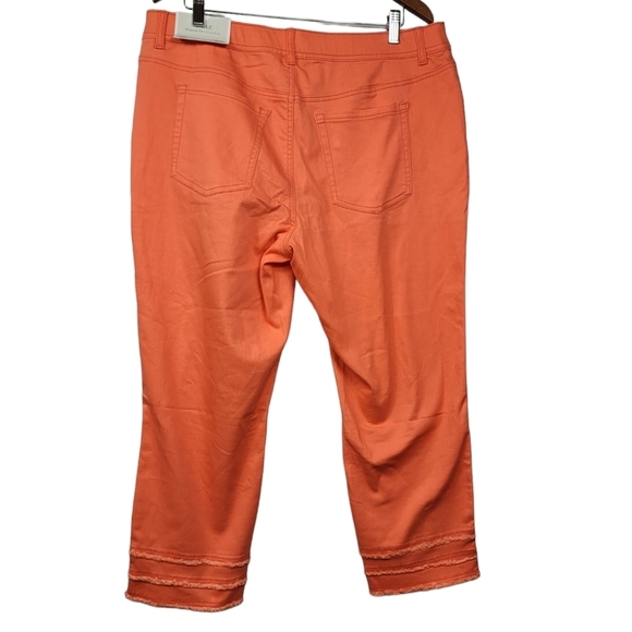 NWT Orange cropped pants plus 16W ankle shaped fit mid rise cj banks - Picture 4 of 7